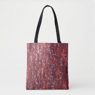 Colourful Knitted Texture: Cosy Background Tote Bag