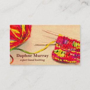 Colourful Knitting Business Card