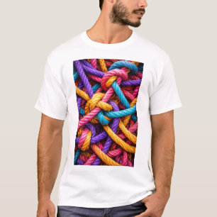 Colourful Knotted Rope Pattern – Vibrant Tshirt