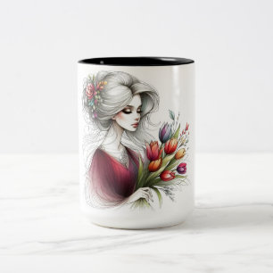 Colourful Koala Art T-Shirt   Unique Artistic Desi Two-Tone Coffee Mug