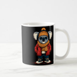 Colourful Koala in Winter Style for Boys and Girls Coffee Mug
