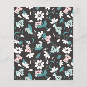 Colourful Koala Pattern Cute Animal and Floral