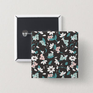 Colourful Koala Pattern Cute Animal and Floral 15 Cm Square Badge