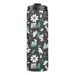 Colourful Koala Pattern Cute Animal and Floral Thermal Tumbler