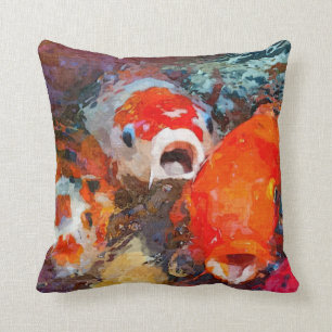 Colourful Koi Fish Cushion