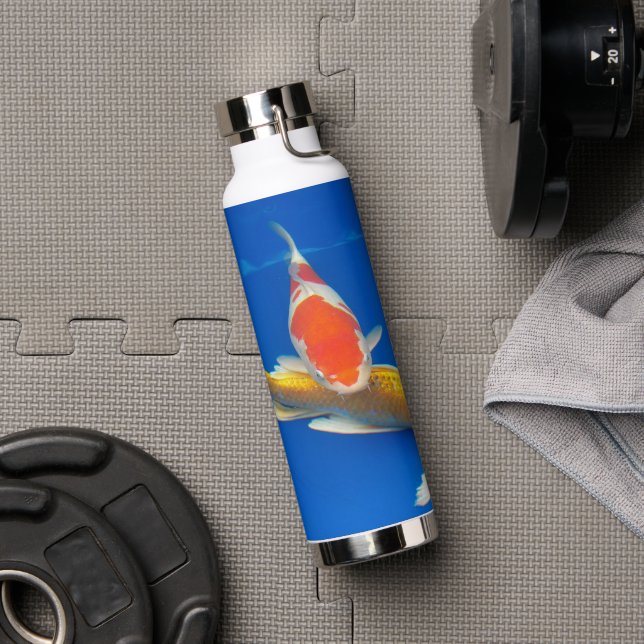Colourful Koi Photo Water Bottle (Gym)