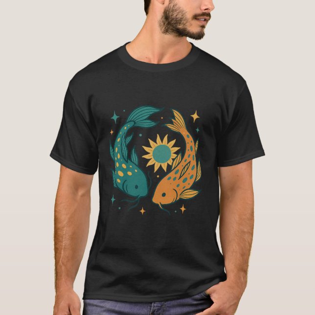 Colourful Koi Unisex T-Shirt (Front)