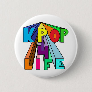 Colourful KPOP 4 LIFE 6 Cm Round Badge