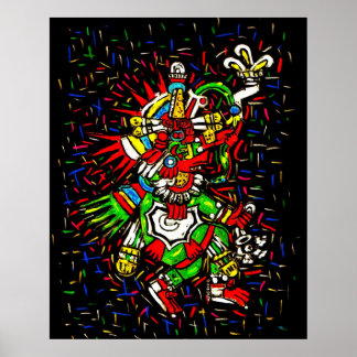 Colourful Kukulcan Poster