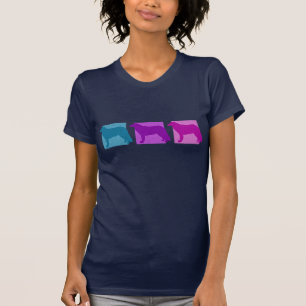 Colourful Kuvasz Silhouettes T-Shirt