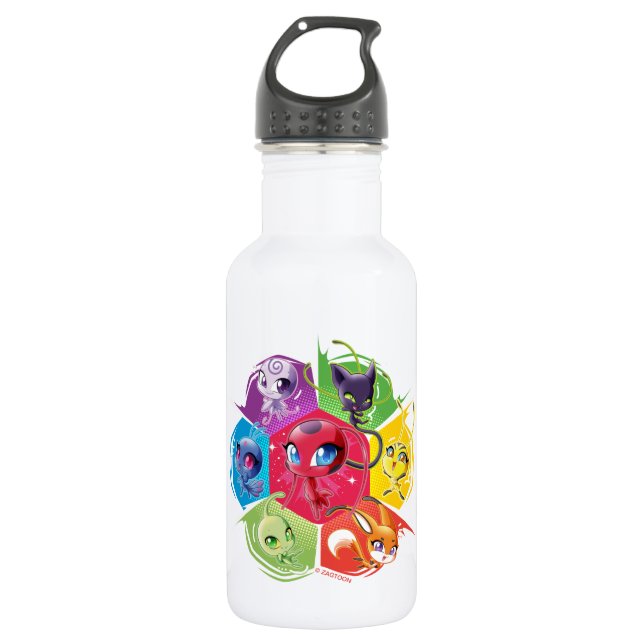 Colourful Kwamis 532 Ml Water Bottle (Front)