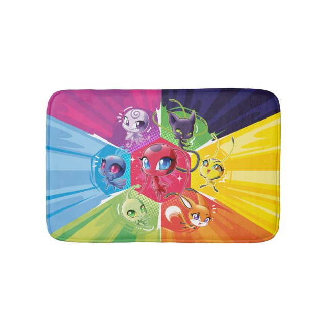 Colourful Kwamis Bath Mat (Front)