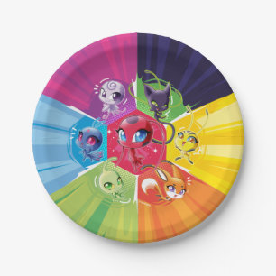 Colourful Kwamis Paper Plate