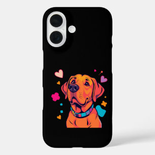 🌟 Colourful Labrador Dog Art iPhone 16 Case