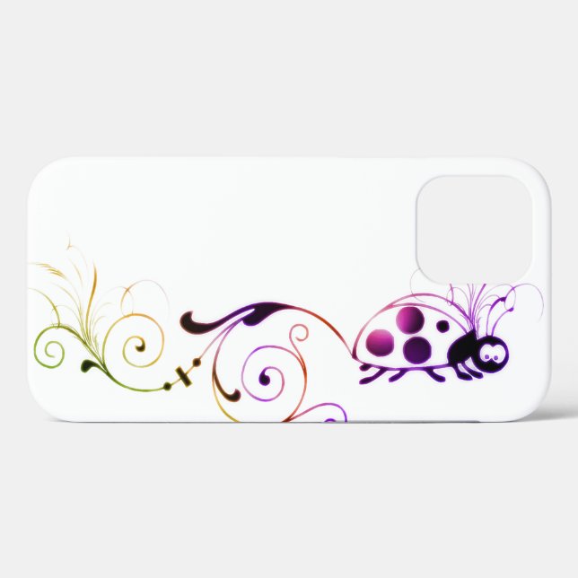 colourful ladybug with fun tail Case-Mate iPhone case (Back (Horizontal))