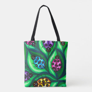 Colourful Ladybugs Insect nature original wildlife Tote Bag
