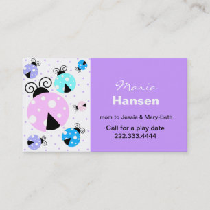 Colourful Ladybugs Mummy Card