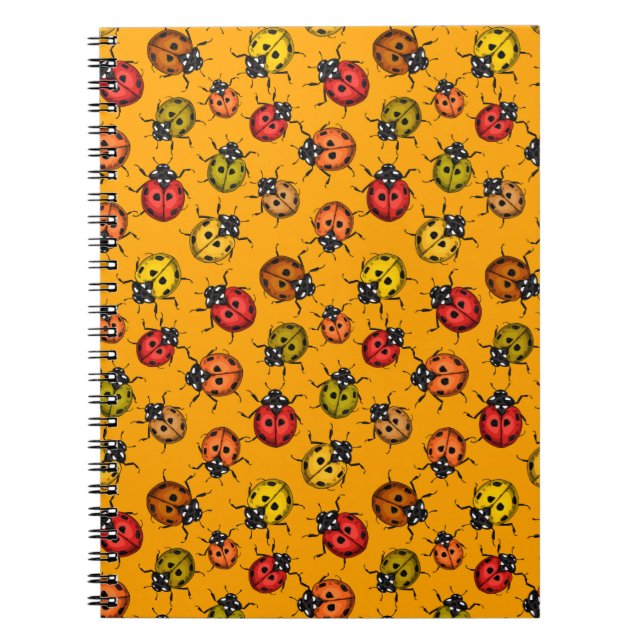 Colourful ladybugs notebook (Front)