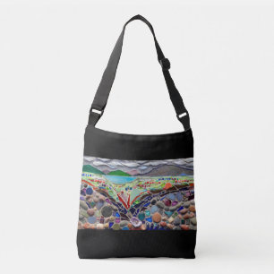 Colourful Lake Mosaic Crossbody Bag