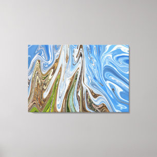 Colourful Landscape Abstract Art   Best fine art Canvas Print