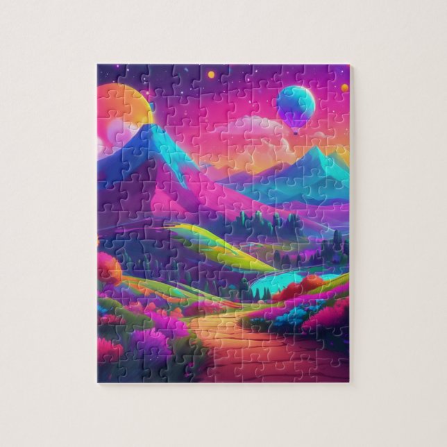 Colourful Landscape Jigsaw Puzzle  (Vertical)