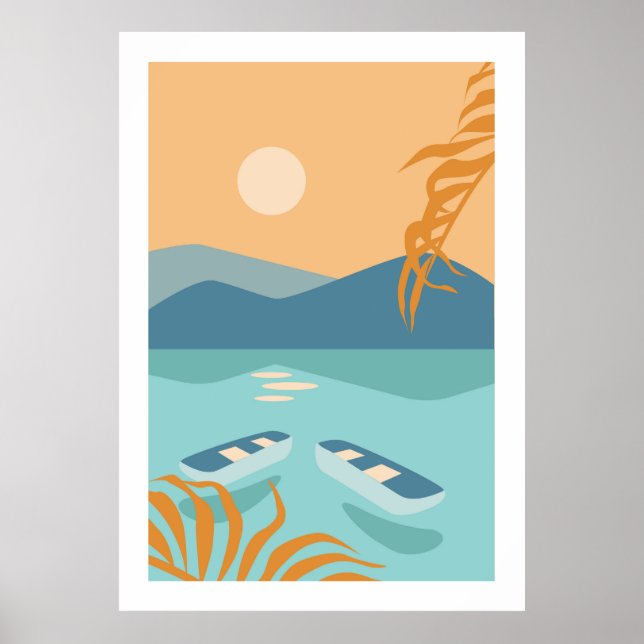 Colourful landscape poster (Front)