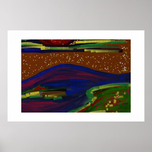 Colourful Landscape Poster Art (Front)