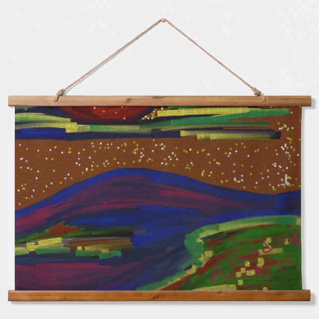 Colourful Landscape Tapestry Artwork (Front)
