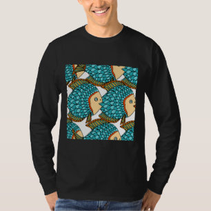 Colourful Large Blue Fish Nautical T-Shirt