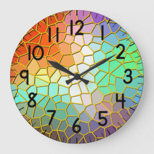 Colourful   large clock