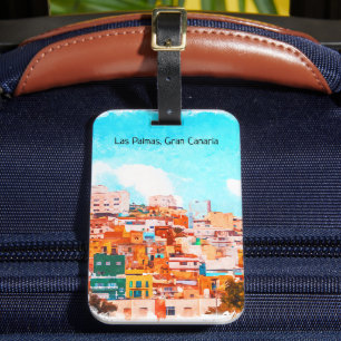 Colourful Las Palmas Gran Canaria Architecture Luggage Tag