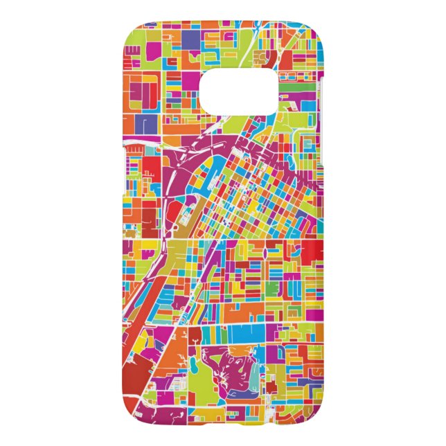 Colourful Las Vegas, Nevada Map Case-Mate Samsung Galaxy Case (Back)