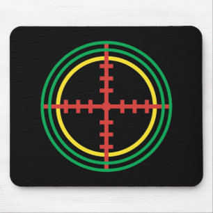 Colourful Laser Target Mouse Mat