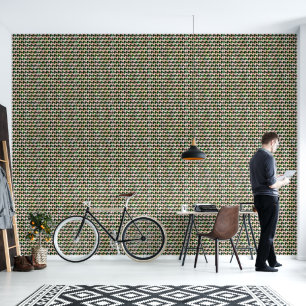 Colourful Lawn Bowls Block Art, Wallpaper
