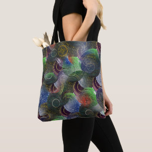 Colourful Lawn Bowls Decoupage, Tote Bag
