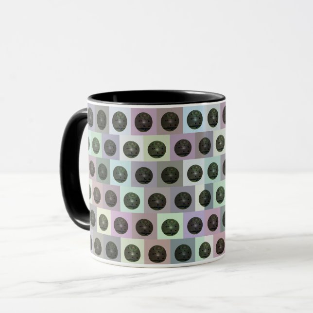 Colourful Lawn Bowls Pattern, Mug (Front Left)