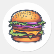 Colourful Layered Burgers Bursting Flavours 005