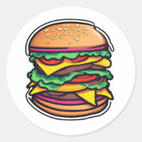 Colourful Layered Burgers Bursting Flavours 014