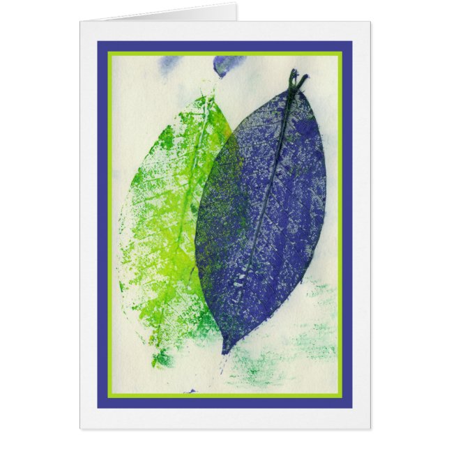 Colourful Leaf Imprints (Front)