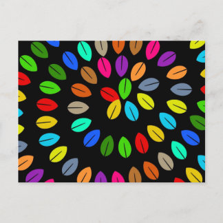 Colourful Leaf Postcard