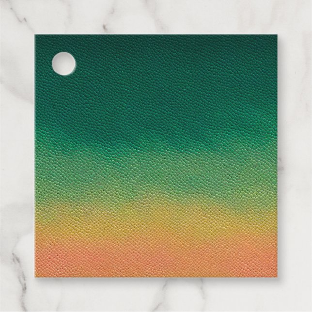 Colourful Leather Art Gift Tags (Front)