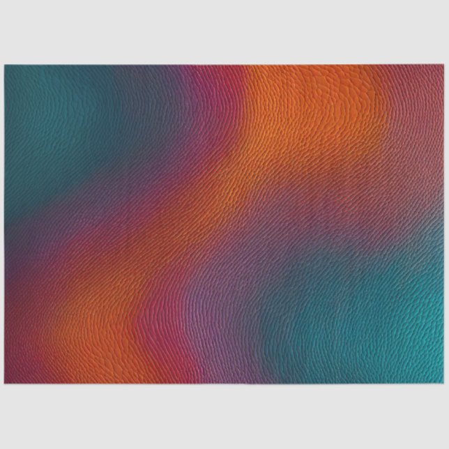Colourful Leather Art Tissue Paper (Front)