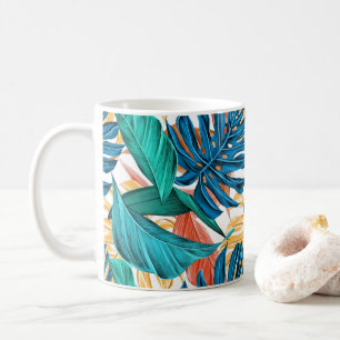 Colourful leaves coffee mug