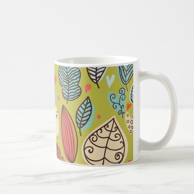 Colourful Leaves Coffee Mug (Right)