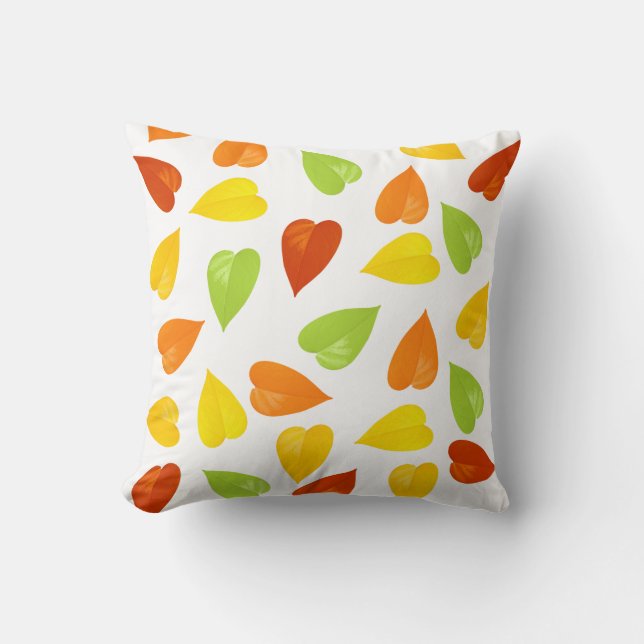 Colourful leaves cushion (Front)
