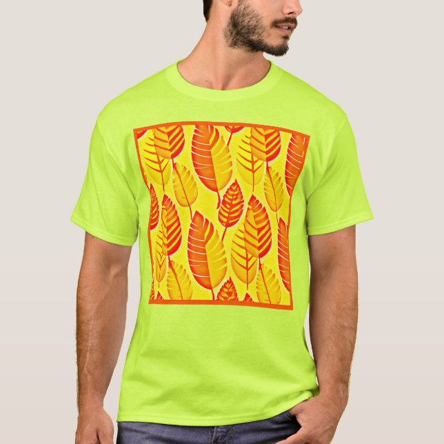 Colourful Leaves Elegance Pattern T-Shirt (Front)