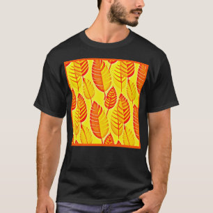 Colourful Leaves Elegance Pattern T-Shirt