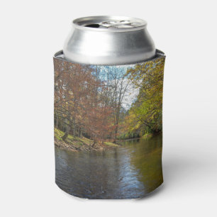 Colourful Leaves Fall Reflections on Autumn Stream Can Cooler