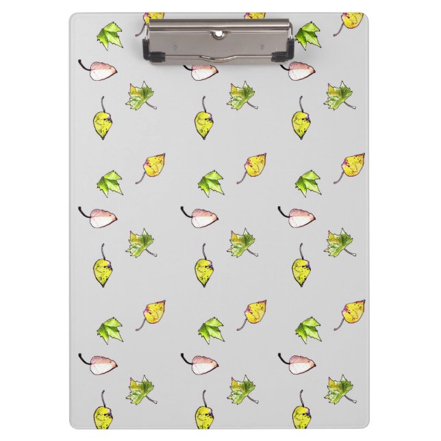 Colourful Leaves Falling Clipboard (Front)