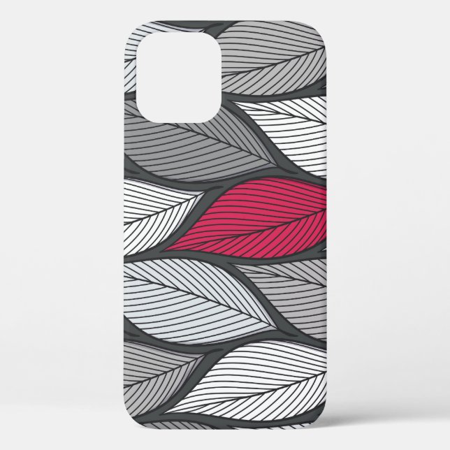 Colourful leaves: hand-drawn seamless pattern. Case-Mate iPhone case (Back)